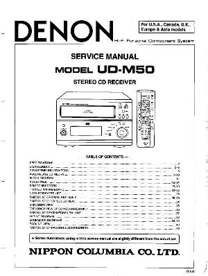 Сервисная инструкция Denon UD-M50 ― Manual-Shop.ru