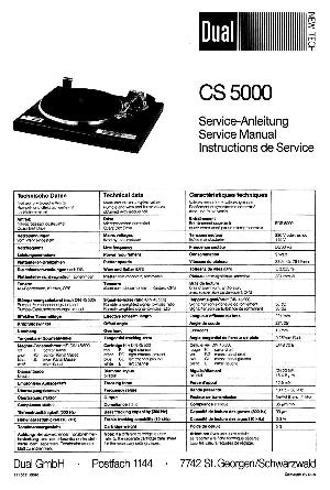 Сервисная инструкция DUAL CS-5000 ― Manual-Shop.ru