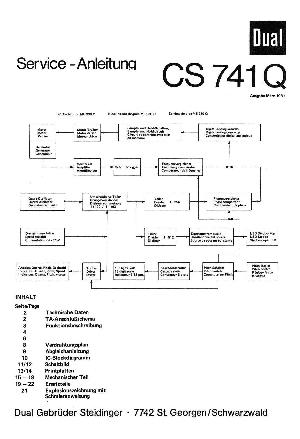 Сервисная инструкция Dual CS-741Q (de) ― Manual-Shop.ru