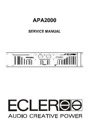 Сервисная инструкция Ecler APA2000 ― Manual-Shop.ru