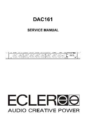 Сервисная инструкция Ecler DAC161 ― Manual-Shop.ru