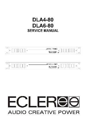 Сервисная инструкция Ecler DLA4-80, DLA6-80 ― Manual-Shop.ru