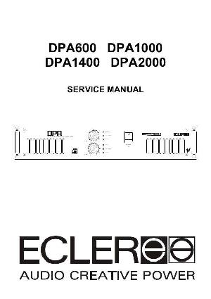 Сервисная инструкция Ecler DPA600, DPA1000, DPA1400, DPA2000 ― Manual-Shop.ru