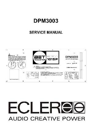 Сервисная инструкция Ecler DPM3003 ― Manual-Shop.ru