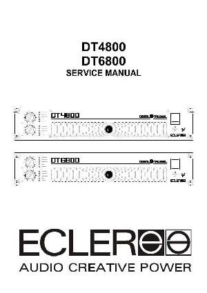 Сервисная инструкция Ecler DT4800, DT6800 ― Manual-Shop.ru