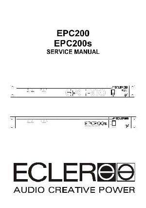 Сервисная инструкция Ecler EPC200, EPC200S ― Manual-Shop.ru