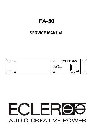 Сервисная инструкция Ecler FA-50 ― Manual-Shop.ru