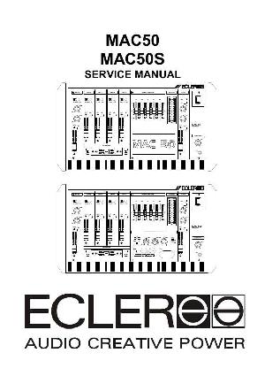 Сервисная инструкция Ecler MAC50, MAC50S ― Manual-Shop.ru