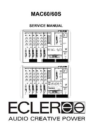 Сервисная инструкция Ecler MAC60, MAC60S ― Manual-Shop.ru
