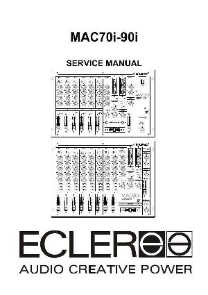 Сервисная инструкция Ecler MAC70I-90I ― Manual-Shop.ru