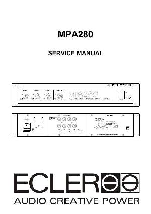 Сервисная инструкция Ecler MPA280 ― Manual-Shop.ru