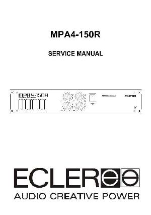 Сервисная инструкция Ecler MPA4-150R ― Manual-Shop.ru