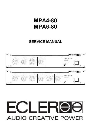 Сервисная инструкция Ecler MPA4-80, MPA6-80 ― Manual-Shop.ru
