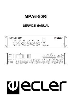 Service manual Ecler MPA6-80RI ― Manual-Shop.ru