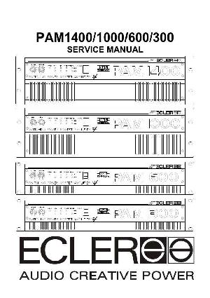 Сервисная инструкция Ecler PAM1400, PAM1000, PAM600, PAM300 ― Manual-Shop.ru