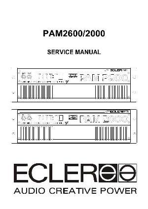 Сервисная инструкция Ecler PAM2000, PAM2600 ― Manual-Shop.ru