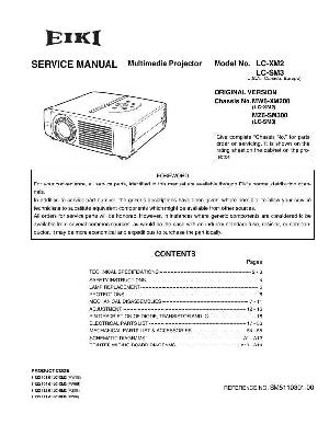 Сервисная инструкция Eiki LC-SM3, LC-XM2 ― Manual-Shop.ru
