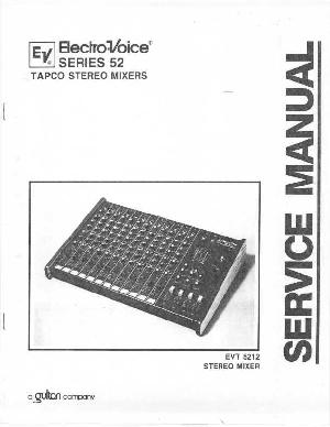 Сервисная инструкция Electro-Voice 52-SERIES ― Manual-Shop.ru