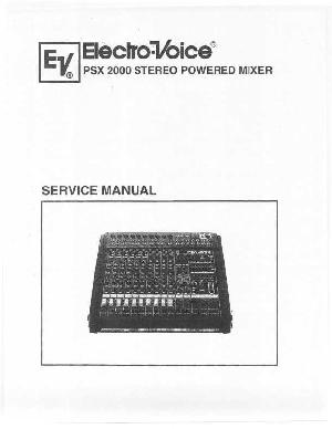 Сервисная инструкция Electro-Voice PSX-2000 ― Manual-Shop.ru