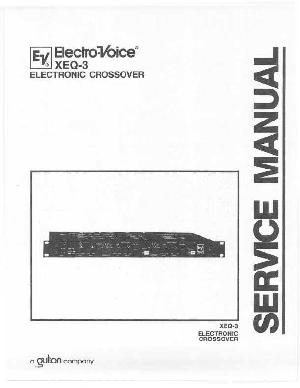 Сервисная инструкция Electro-Voice XEQ-3 ― Manual-Shop.ru