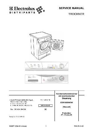 Сервисная инструкция Electrolux EDR-1000NEW ― Manual-Shop.ru
