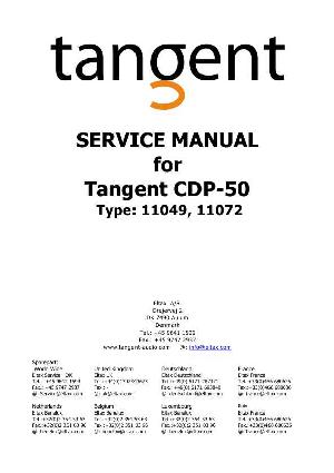 Сервисная инструкция Eltax CDP-50 TANGENT ― Manual-Shop.ru