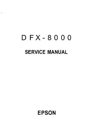 Сервисная инструкция Epson DFX-8000 ― Manual-Shop.ru