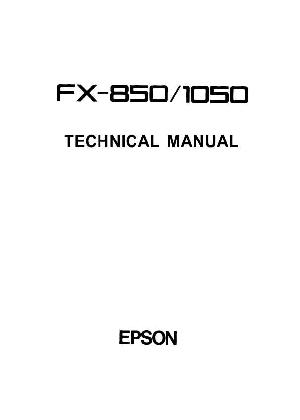 Service manual Epson FX-850, FX-1050 ― Manual-Shop.ru