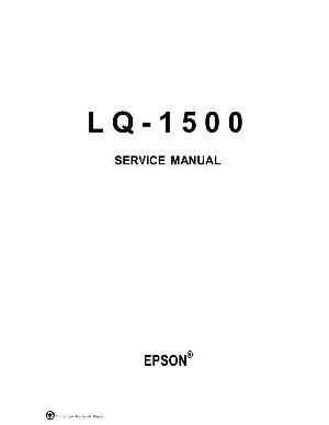 Сервисная инструкция Epson LQ-1500 ― Manual-Shop.ru