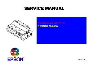 Сервисная инструкция Epson LQ-2080 ― Manual-Shop.ru