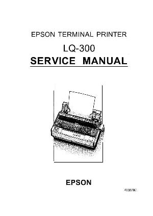 Сервисная инструкция Epson LQ-300 ― Manual-Shop.ru