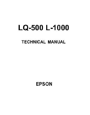 Сервисная инструкция Epson LQ-500 ― Manual-Shop.ru