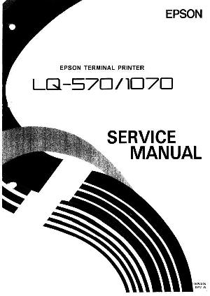 Сервисная инструкция Epson LQ-570, 1070 ― Manual-Shop.ru