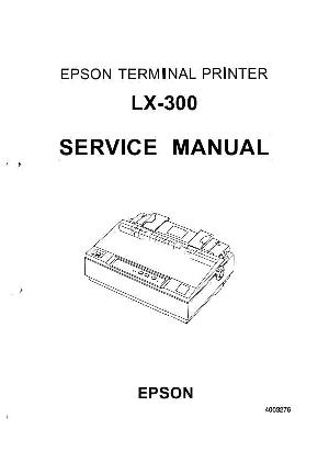 Сервисная инструкция Epson LX-300 ― Manual-Shop.ru