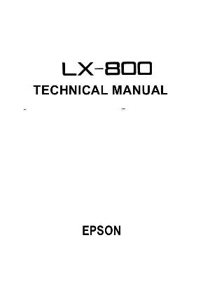 Service manual Epson LX-800 ― Manual-Shop.ru