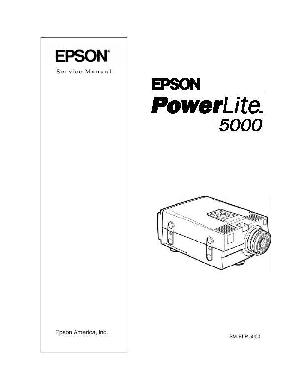 Сервисная инструкция Epson POWERLITE 5000 ― Manual-Shop.ru