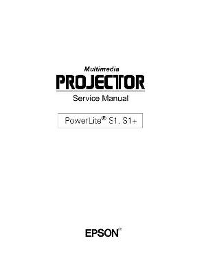 Сервисная инструкция Epson POWERLITE S1, S1+ ― Manual-Shop.ru