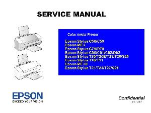 Service manual Epson Stylus C58, D78, T10, S20, ME2 ― Manual-Shop.ru
