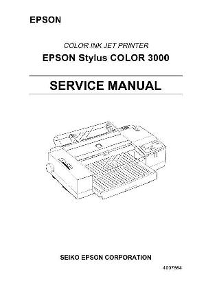 Сервисная инструкция Epson Stylus Color 3000 ― Manual-Shop.ru