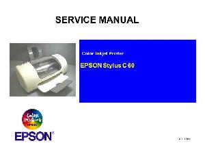Сервисная инструкция Epson Stylus Color C60 ― Manual-Shop.ru