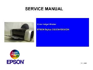 Сервисная инструкция Epson Stylus Color C63, C64, C83, C84 ― Manual-Shop.ru