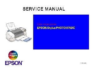 Сервисная инструкция Epson Stylus Photo 875DC ― Manual-Shop.ru