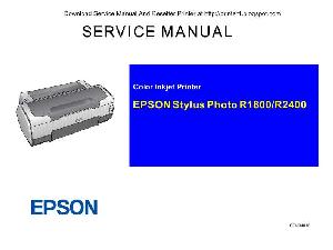 Сервисная инструкция Epson STYLUS PHOTO R1800, R2400 ― Manual-Shop.ru