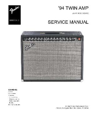 Сервисная инструкция Fender 94 TWIN AMP ― Manual-Shop.ru