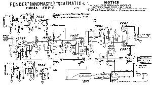 Схема Fender BANDMASTER 6G7A ― Manual-Shop.ru