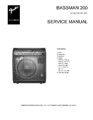 Схема Fender BASSMAN 200 ― Manual-Shop.ru
