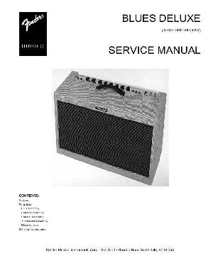 Сервисная инструкция Fender BLUES DELUXE ― Manual-Shop.ru