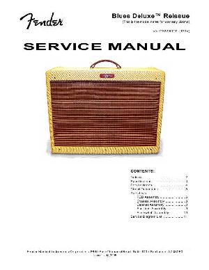 Сервисная инструкция Fender BLUES DELUXE DEVILLE REISSUE ― Manual-Shop.ru