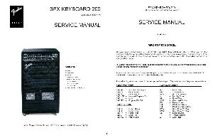 Схема Fender SFX KEYBOARD 200 ― Manual-Shop.ru