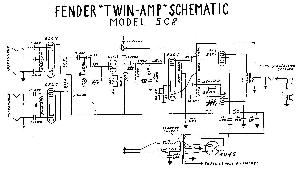 Схема Fender TWIN 5C8 ― Manual-Shop.ru